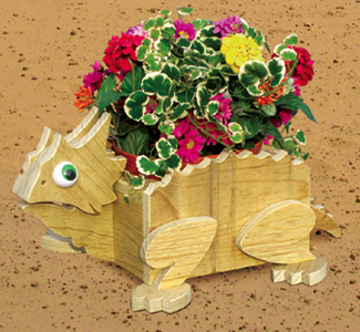 Planter Woodworking Plans - Horned Toad Flower Pot Planter 
