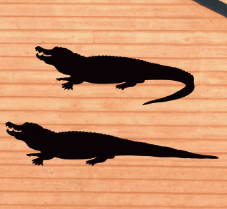 Alligator Shadows Woodcrafting Pattern