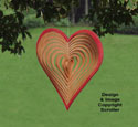 Wind Whirlers - Heart Pattern