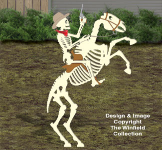 Skeleton Horse Rider Woodcraft Pattern