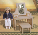 Doll Vanity and Stool Wood Pattern