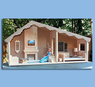 barbie log cabin