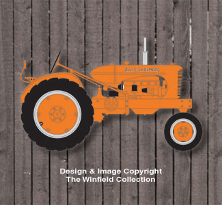 Small Allis Chalmers Tractor Wall Decor Pattern