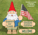 Small Garden Gnome Yard Sign Pattern