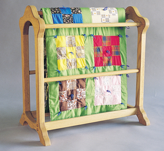 Country Quilt Rack Wood Plan