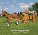 Horse & Hay Wagon Planter Pattern Set