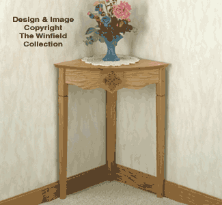 corner table wood project plan this charming table turns any corner 