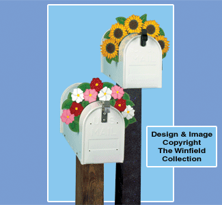 Floral  Mailbox Toppers Woodcraft Pattern