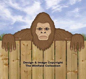 Bigfoot Fence Peeker Pattern