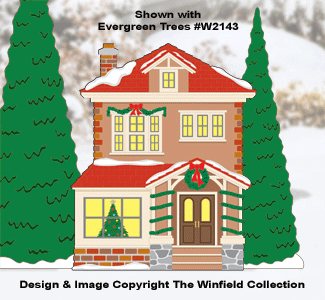 Christmas Village Auntie's House Pattern
