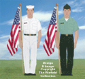 US Military Flag Holders Wood Patterns