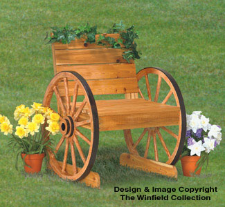 Wagon Wheel Chair Woodworking Plan 