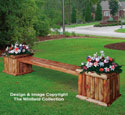 Landscape Planter Bench Woodworking Plan 