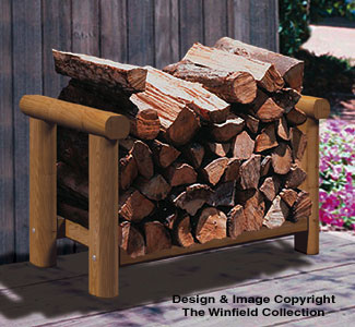 Landscape Timber Firewood Rack Wood Plan