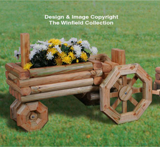 Landscape Timber Tractor Planter Pattern