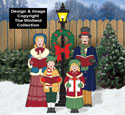 Victorian Caroling Family Color Poster Set