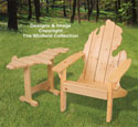 Adirondack MICHIGAN Chair & UP Table Plans 