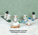 Miniature Snowmen/Penguins Pattern Set