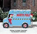 North Pole Delivery Truck Color Poster