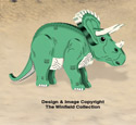 3D Triceratops Pattern