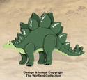 3D Stegosaurus Pattern